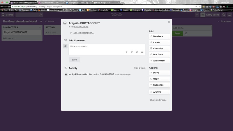 How to use Trello to storyboard your novel