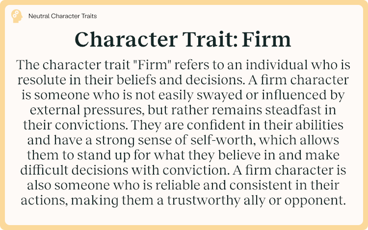 Character Trait Firm