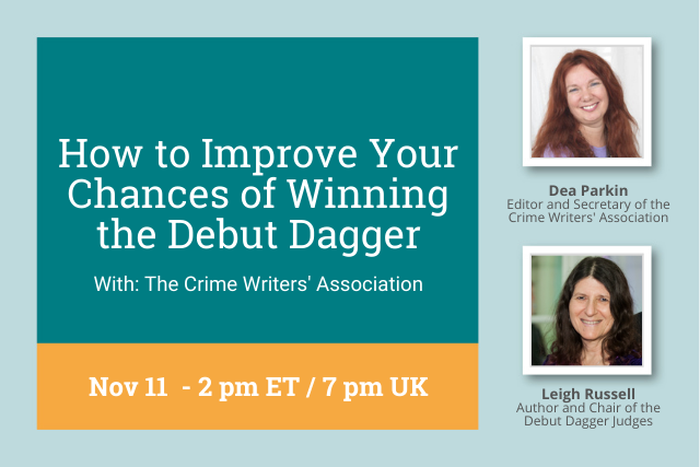 improve your chances of winning the debut dagger, Nov 11 2pm ET / 7pm UK