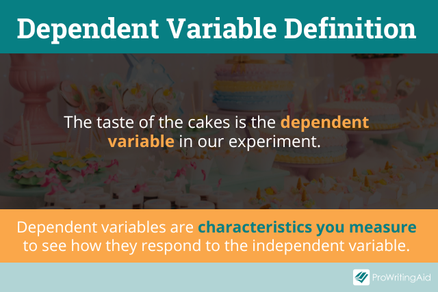 Dependent variable definition