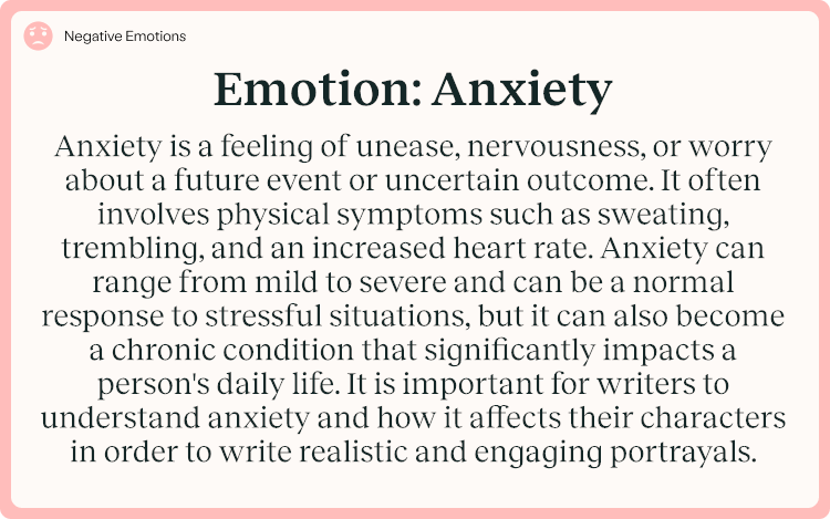 Emotion Anxiety