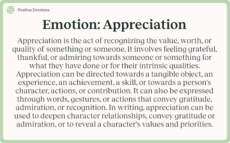 Emotion Appreciation