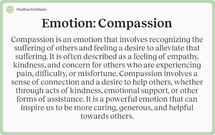 Emotion Compassion