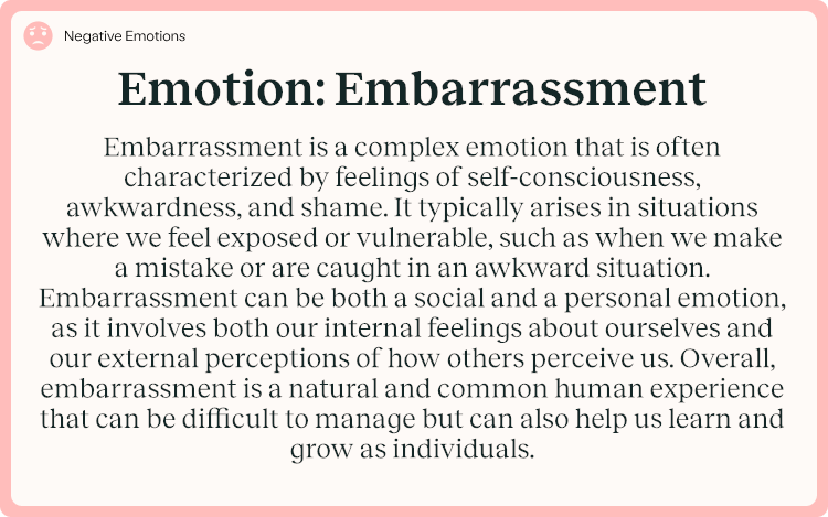 Emotion Embarrassment