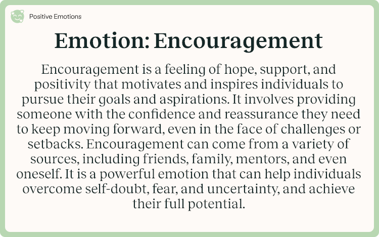 Emotion Encouragement