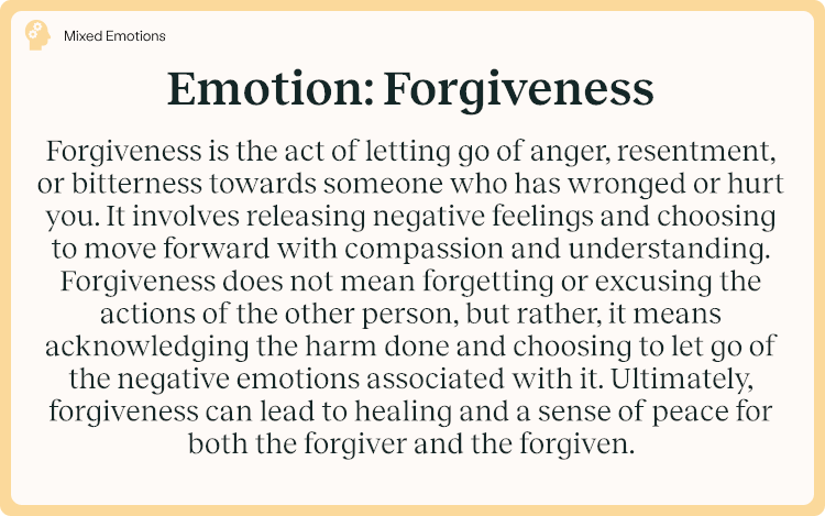 Emotion Forgiveness