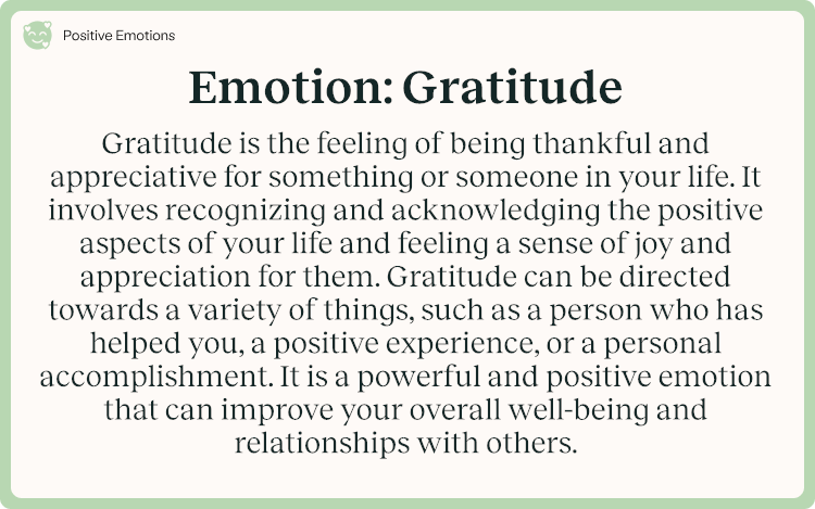 Emotion Gratitude