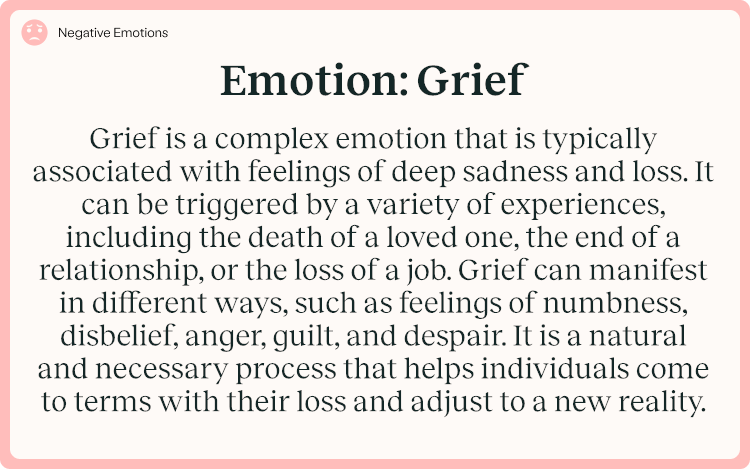 Emotion Grief