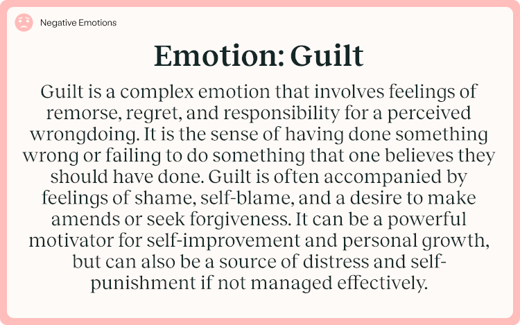 Emotion Guilt