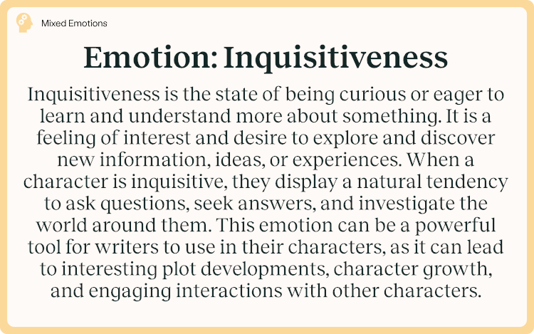 Emotion Inquisitiveness