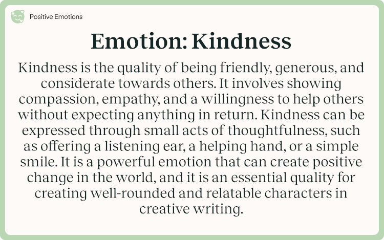 Emotion Kindness