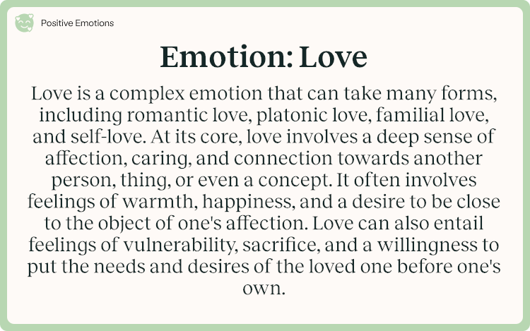 Emotion Love