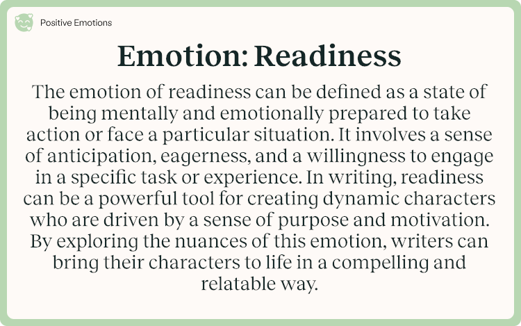 Emotion Readiness