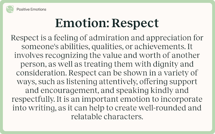 Emotion Respect