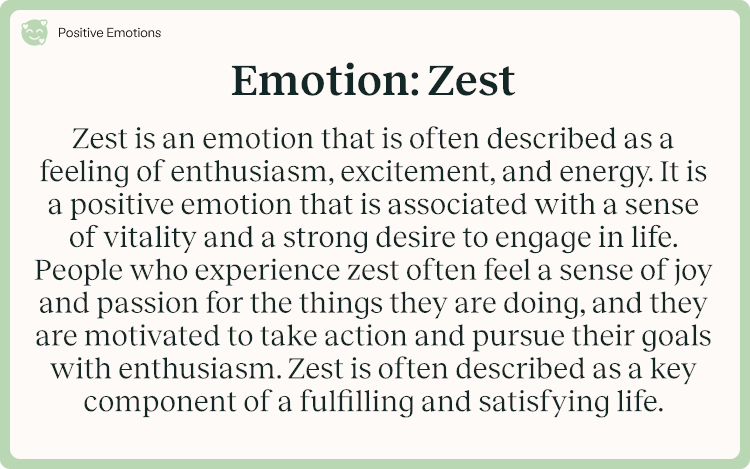 Emotion Zest