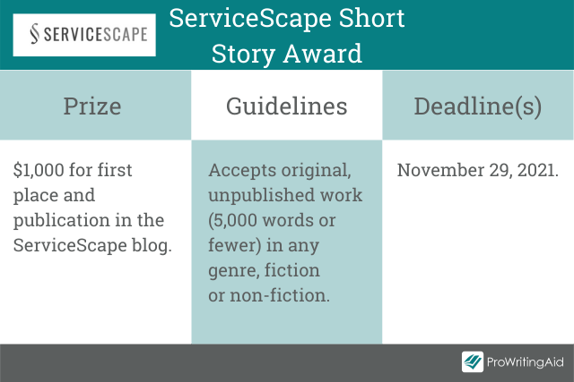 ServiceScape Short Story Award