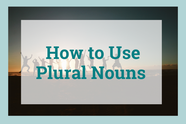 how to use plural nouns cover